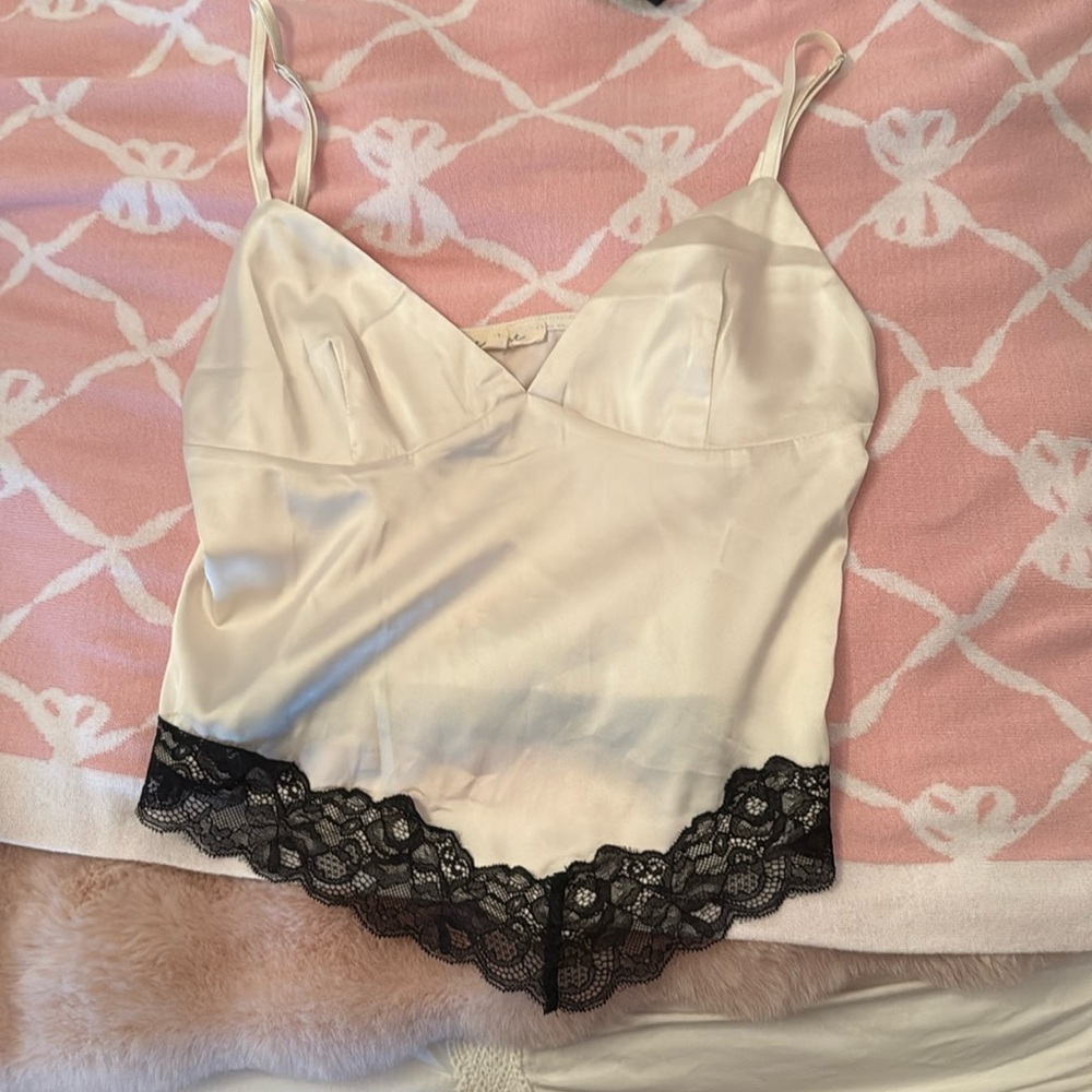 Satin and Lace Going Out Top